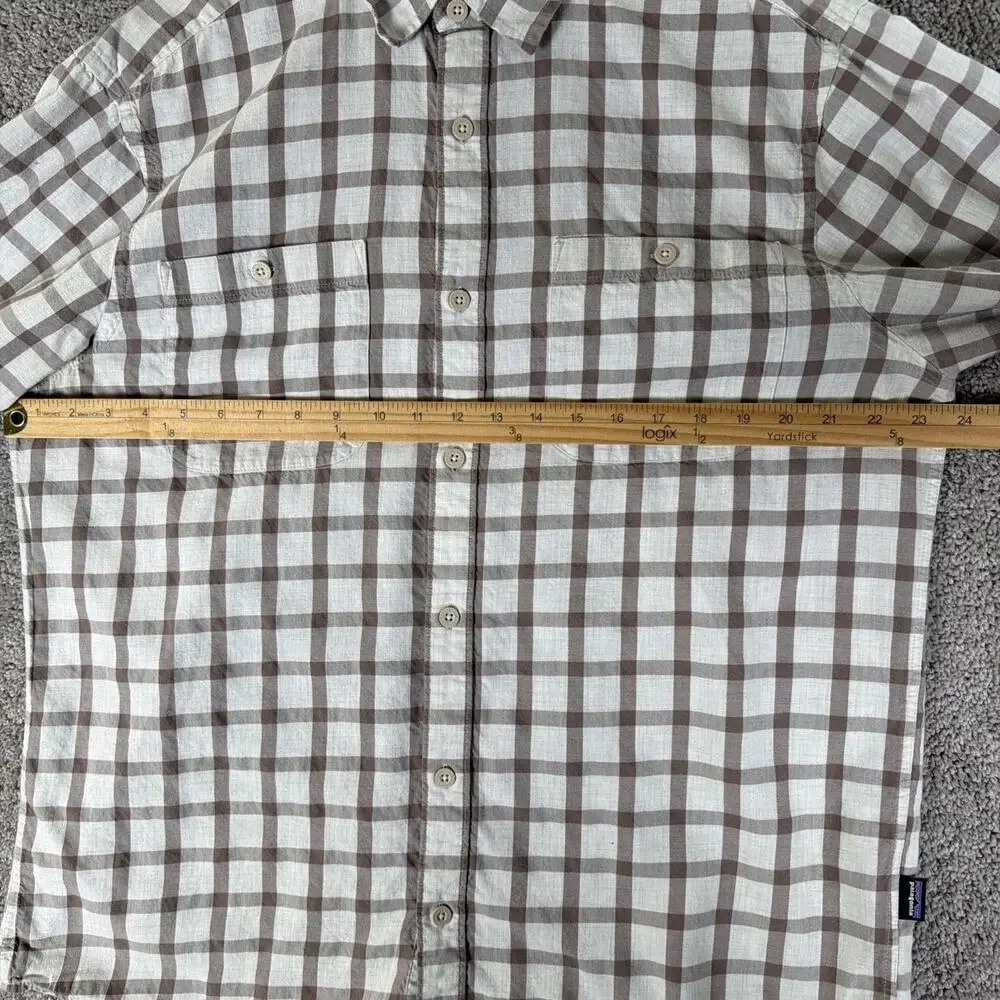 Patagonia Shirt Mens L Brown Plaid Long Sleeve in Conversion Fjord Flannel 53838